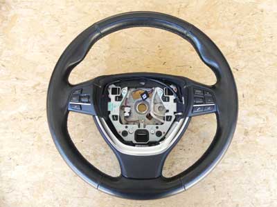 BMW Sport Steering Wheel, Multifunction, Heated, No Paddle Shifters 32336790894 F10 F12 F01 5, 6, 7 Series